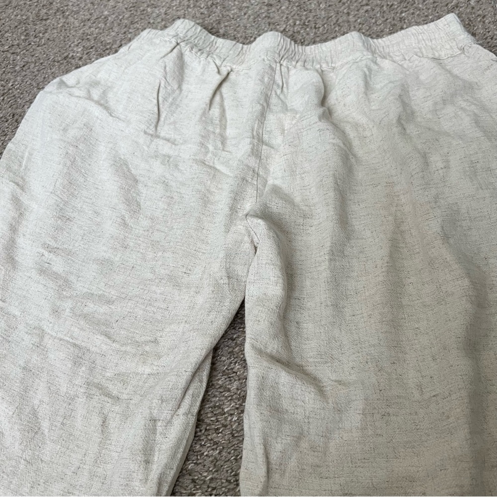Umgee Wide Leg Pants in Light Natural - Picture 9 of 16